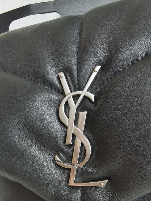 YSL专柜款女包 聖羅蘭經典款LOULOU PUFFER絎縫小羊皮包 YSL肩背斜挎包 577475  jjh1156